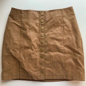 Free People leather skirt